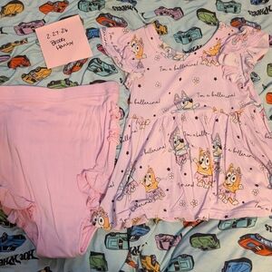 Scoots Bluey Ballerina Bummie